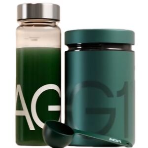 NEW! Athletic Greens AG1 Clear Shaker and Metal Cannister Protein Scooper Spoon